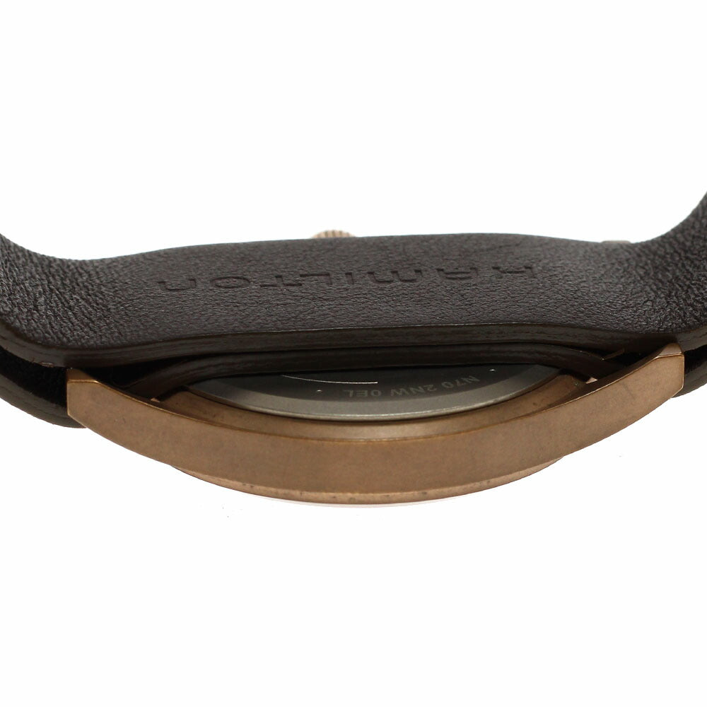 HAMILTON H694590 Khaki Field Mechanical Bronze Hand-wound Men's Watch Excellent Condition with Box and Warranty.