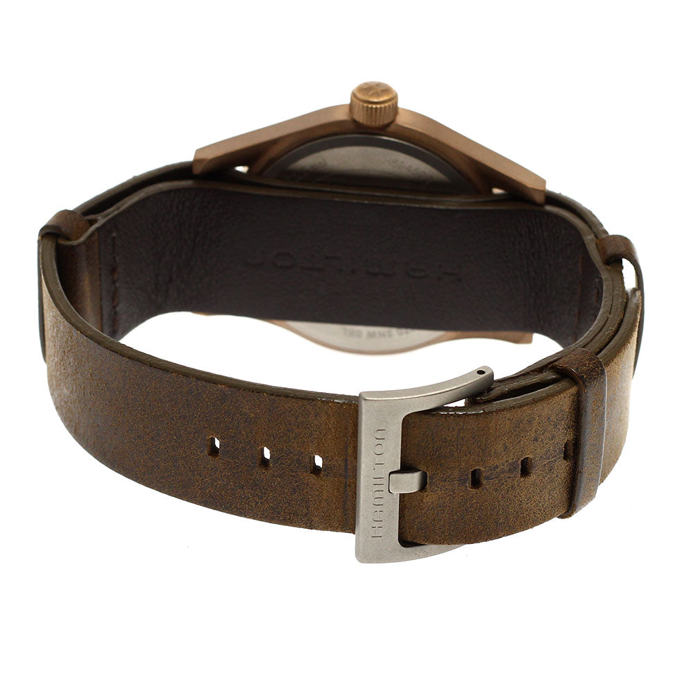 HAMILTON H694590 Khaki Field Mechanical Bronze Hand-wound Men's Watch Excellent Condition with Box and Warranty.