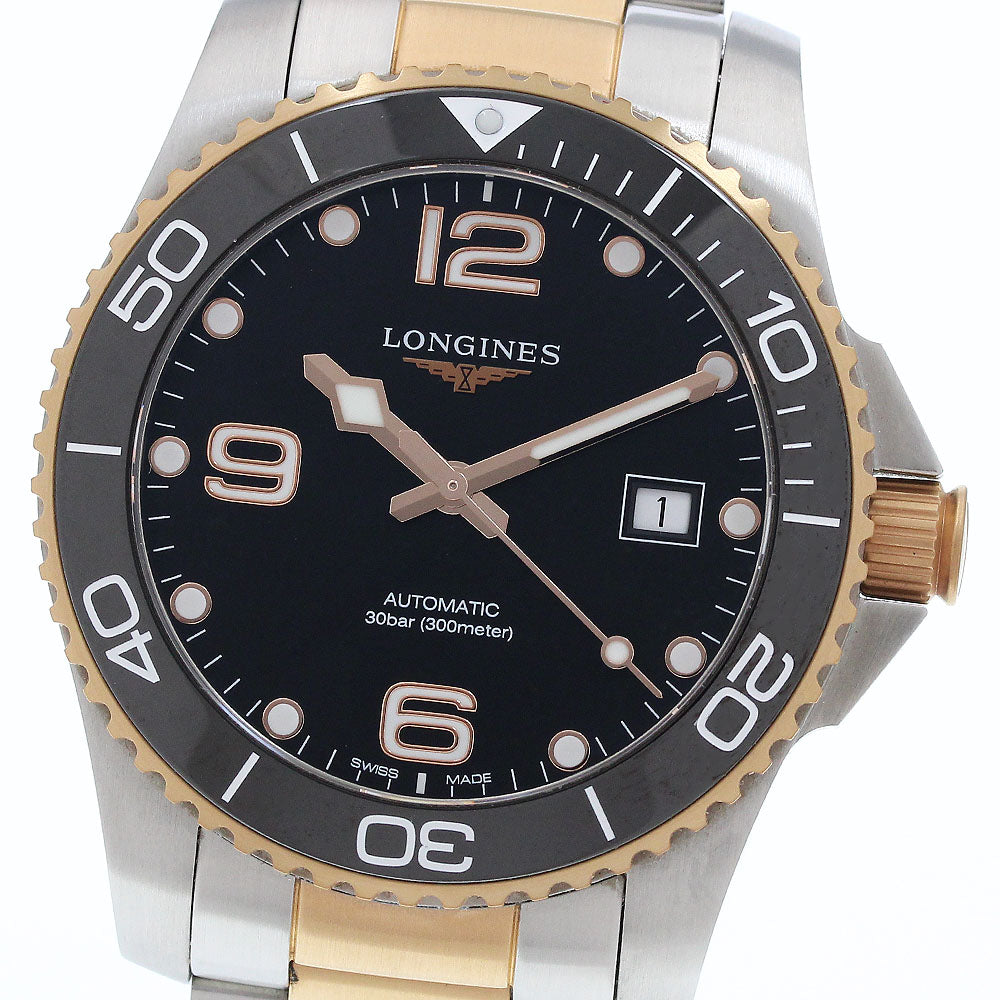 LONGINES L3.781.3 HydroConquest Date Automatic Men's Watch with Box and Warranty Card