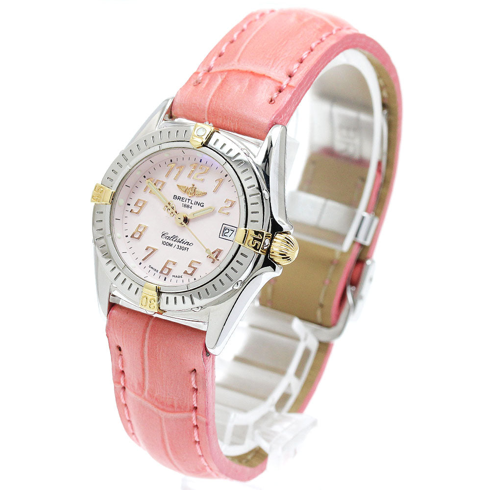 BREITLING B52345 Callistino Date Quartz Ladies Watch Excellent Condition with Box
