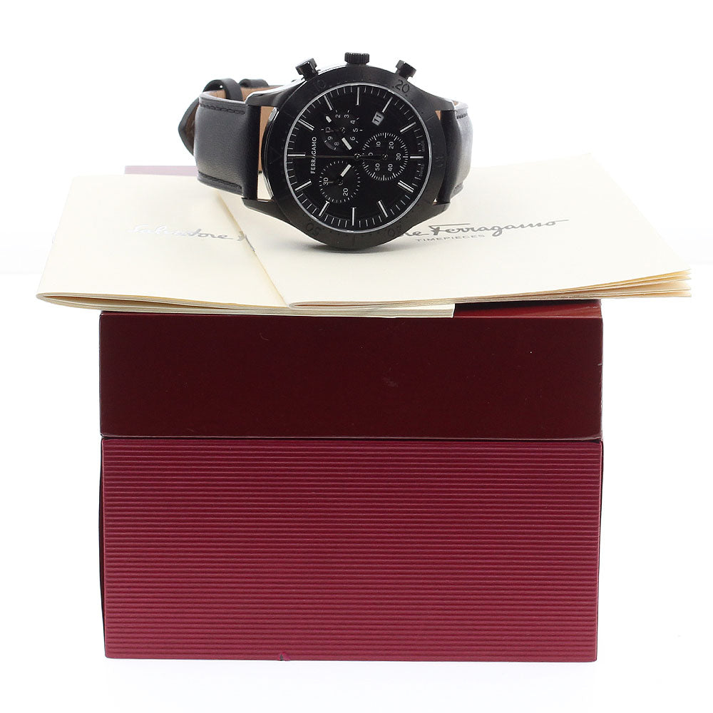 Salvatore Ferragamo SFU400223 New Gent Chrono Quartz Men's Watch Excellent Condition with Inner Box and Warranty Card.