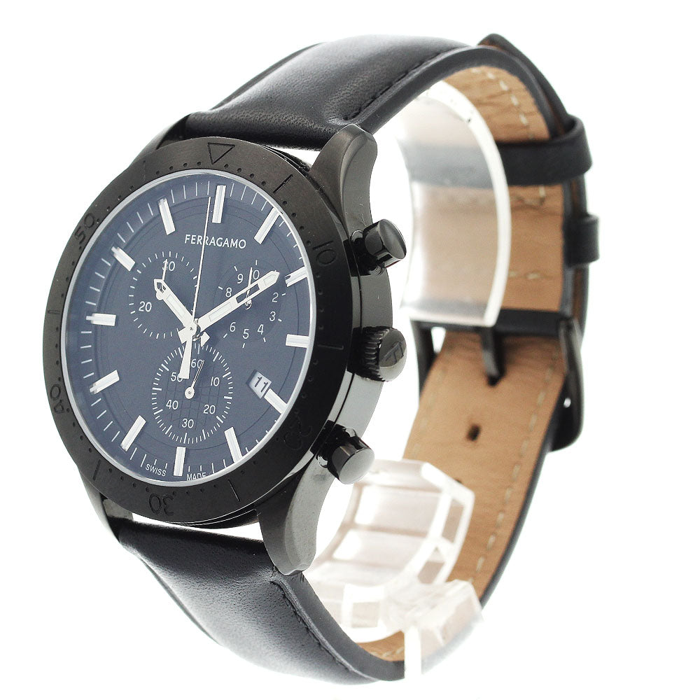 Salvatore Ferragamo SFU400223 New Gent Chrono Quartz Men's Watch Excellent Condition with Inner Box and Warranty Card.
