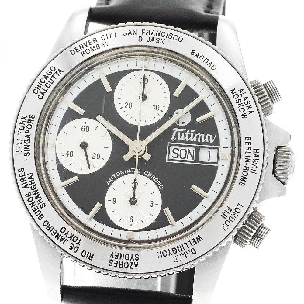 TUTIMA 793 Valjoux 7750 Chronograph Day-Date Automatic Men's Watch