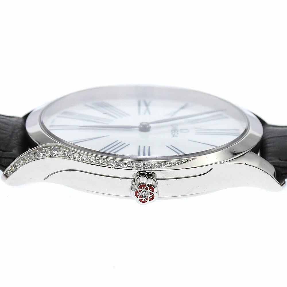 OMEGA 428.18.39.60.04.001 De Ville Tresor Diamond Bezel Quartz Men's Watch with Warranty