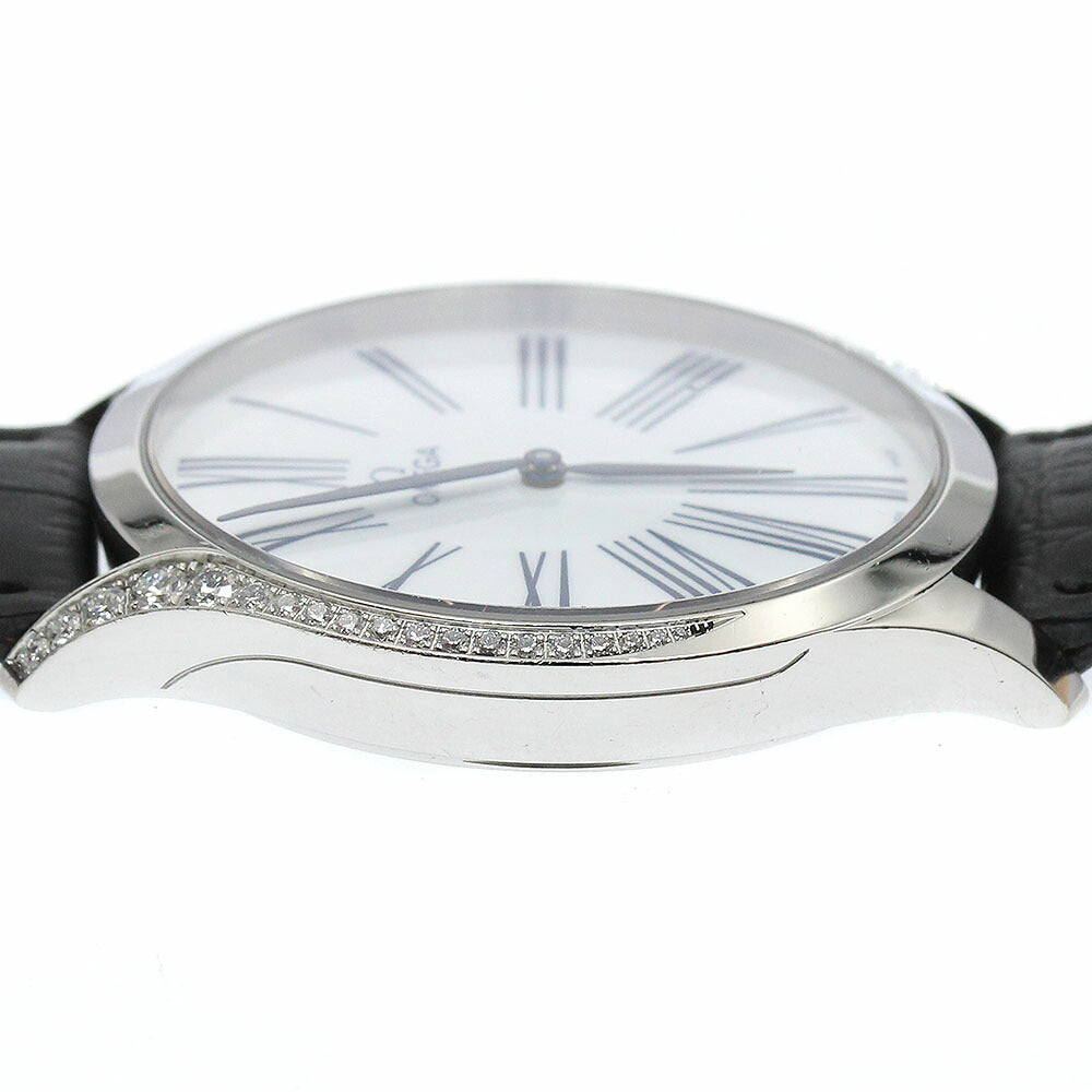 OMEGA 428.18.39.60.04.001 De Ville Tresor Diamond Bezel Quartz Men's Watch with Warranty