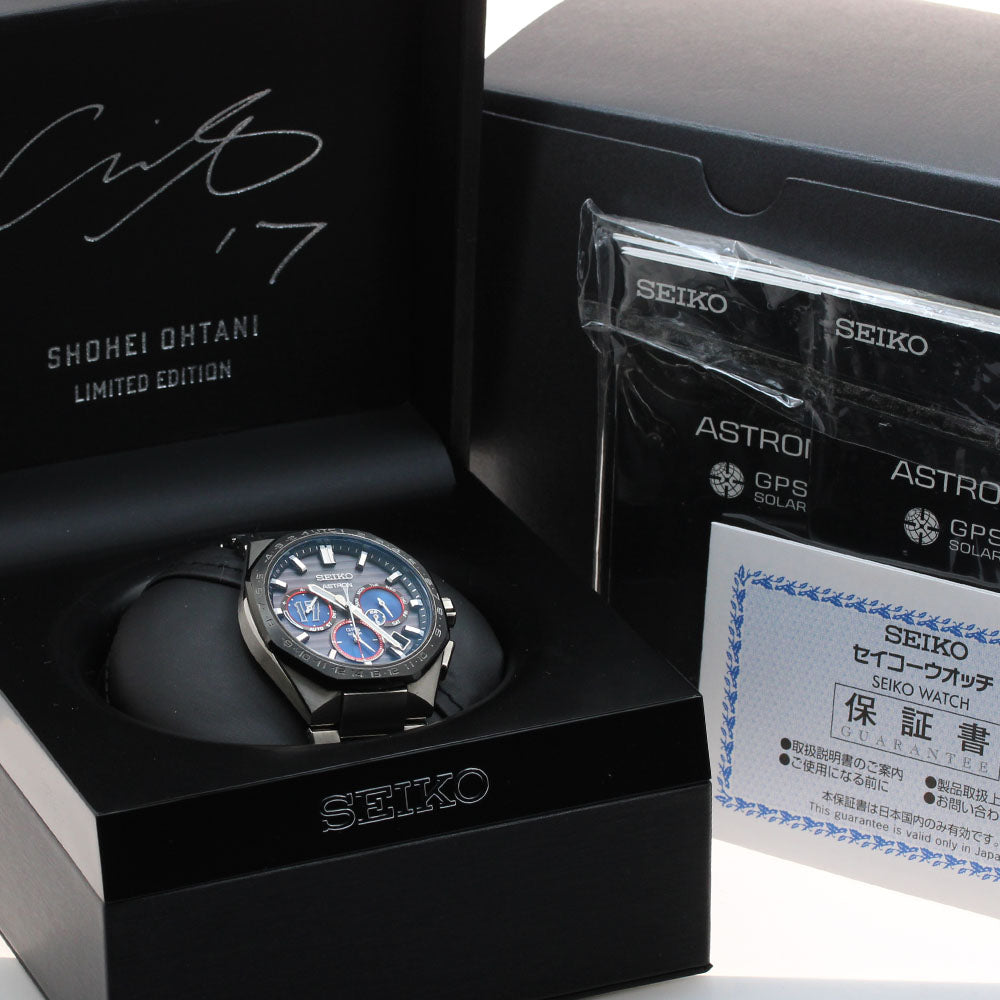 SEIKO SBXC141/5X53-0CF0 Astron Shohei Ohtani 2023 Chronograph Limited Edition of 1700 in Japan Solar Powered Radio Controlled Men's Watch with Box and Warranty.