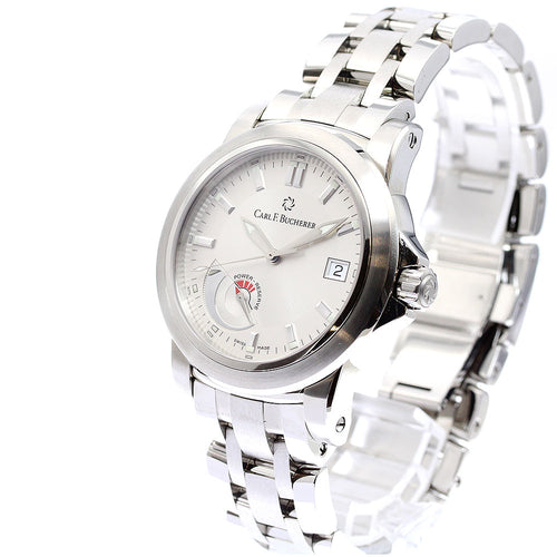CARL F.BUCHERER 10616.08 Patravi Power Reserve Date Automatic Men's Watch Excellent Condition