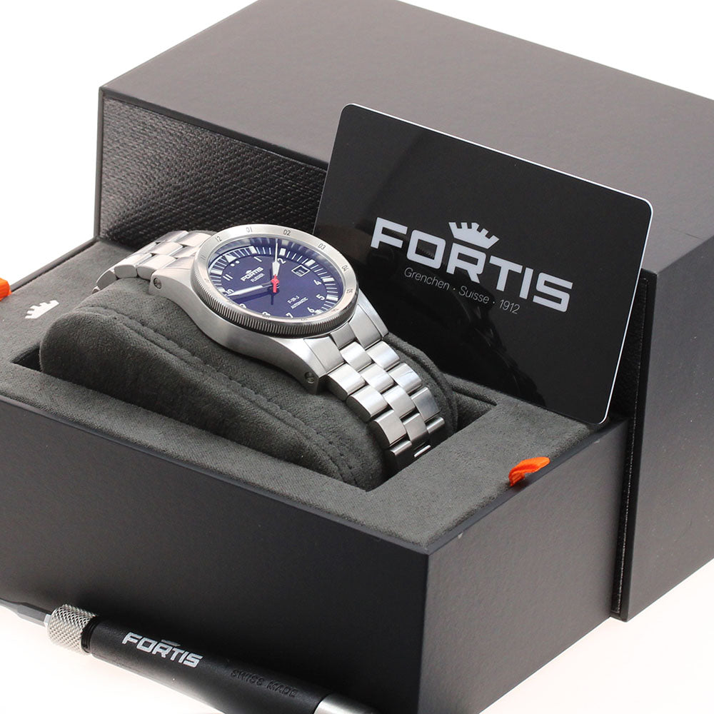 FORTIS F422.0007 F-39-J Flieger Date Limited Edition of 50 Pieces in Japan Automatic Men's Watch with Box and Warranty.