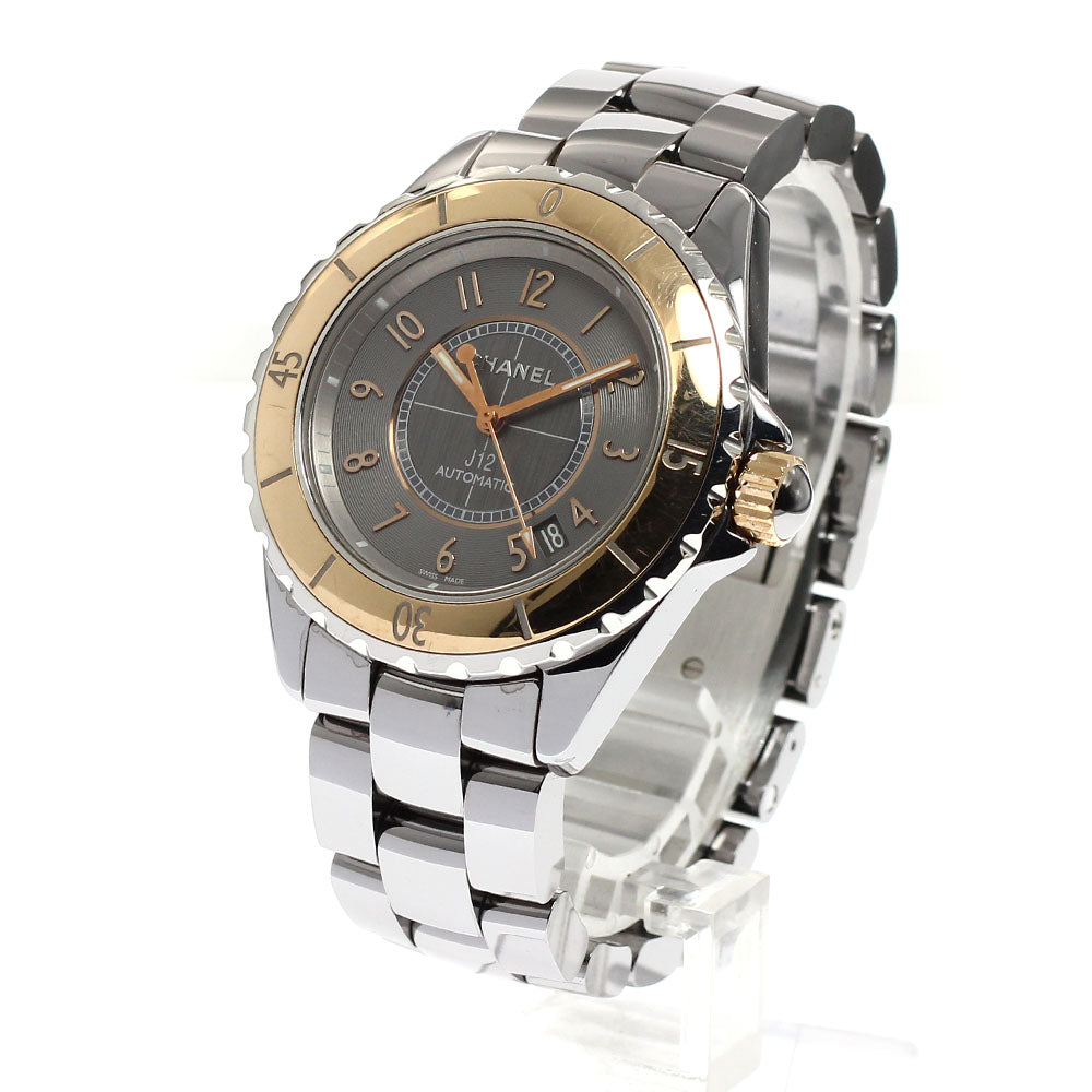 CHANEL H4185 J12 Chromatic Beige Gold Date Automatic Men's Watch