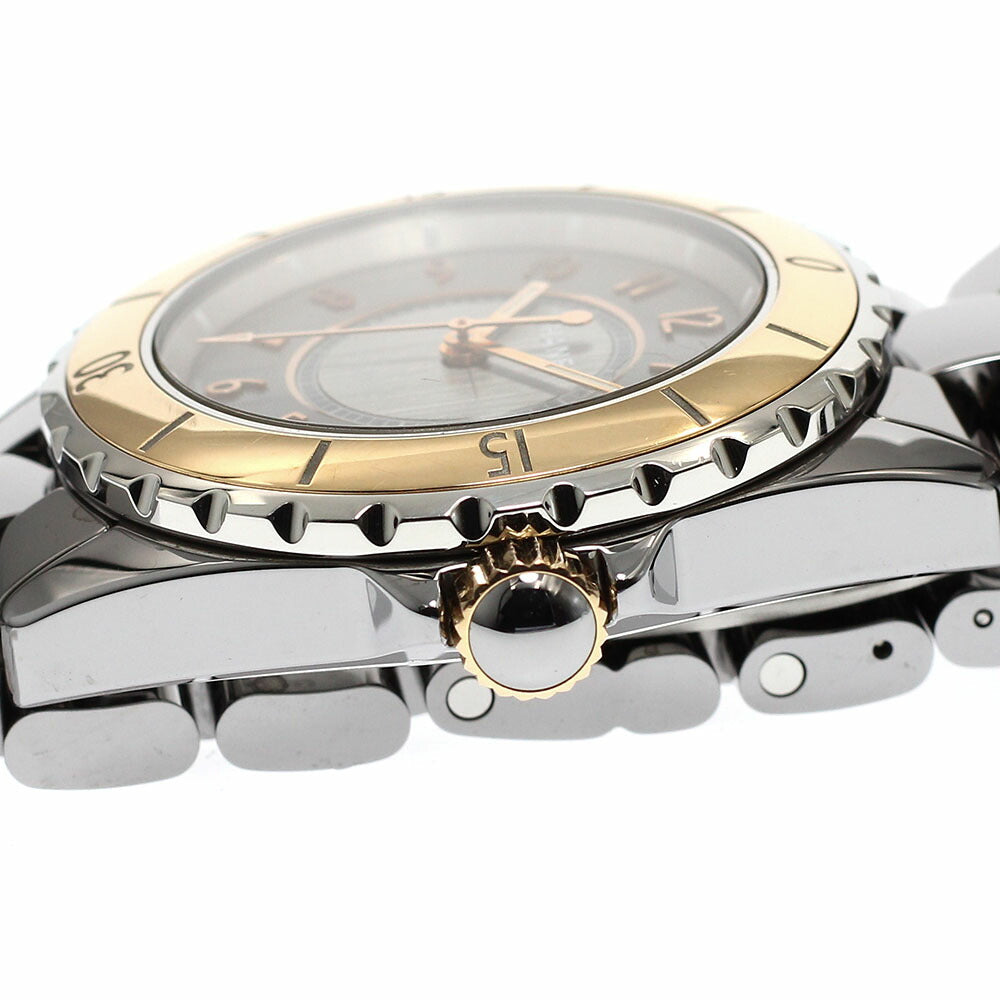 CHANEL H4185 J12 Chromatic Beige Gold Date Automatic Men's Watch