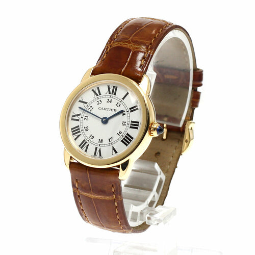 CARTIER W6700355 Ronde Solo SM K18YG Quartz Women's Watch