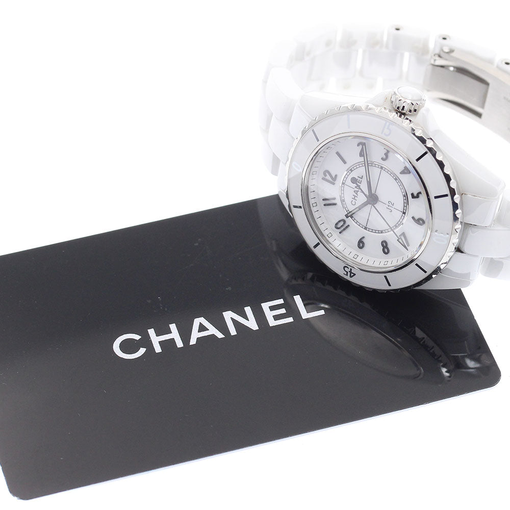 CHANEL H5698 J12 Caliber 12.2 White Ceramic Quartz Women's Watch with Warranty Card