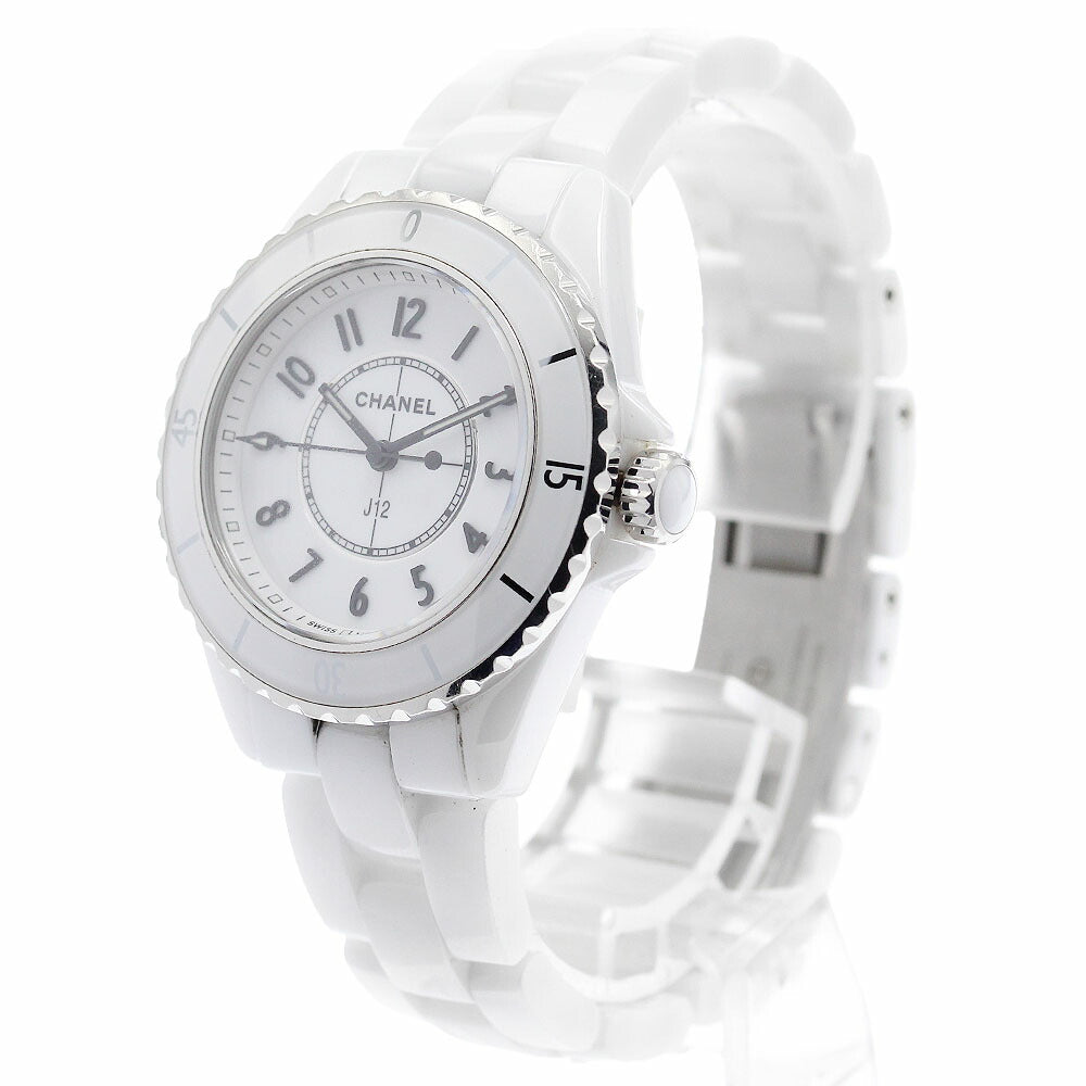 CHANEL H5698 J12 Caliber 12.2 White Ceramic Quartz Women's Watch with Warranty Card