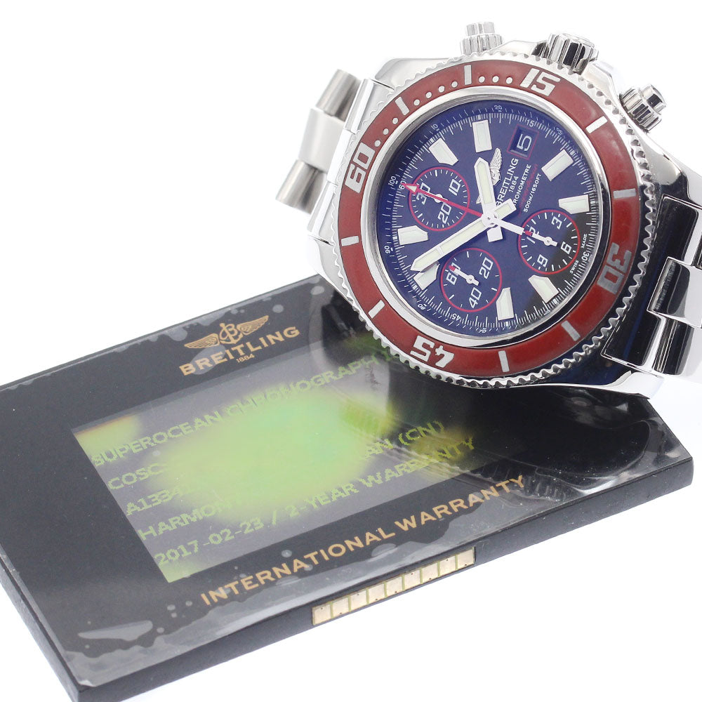 BREITLING A13341 Superocean Chronograph Limited Edition of 2000 Automatic Men's Watch with Warranty.
