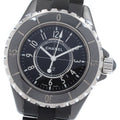 CHANEL H0681 J12 Black Ceramic Date Quartz Ladies Watch with Warranty Card