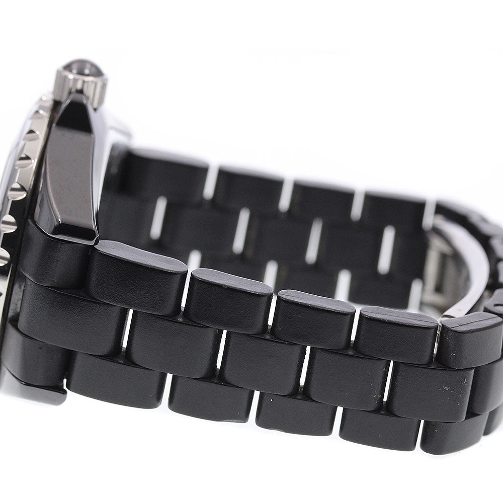 CHANEL H0681 J12 Black Ceramic Date Quartz Ladies Watch with Warranty Card