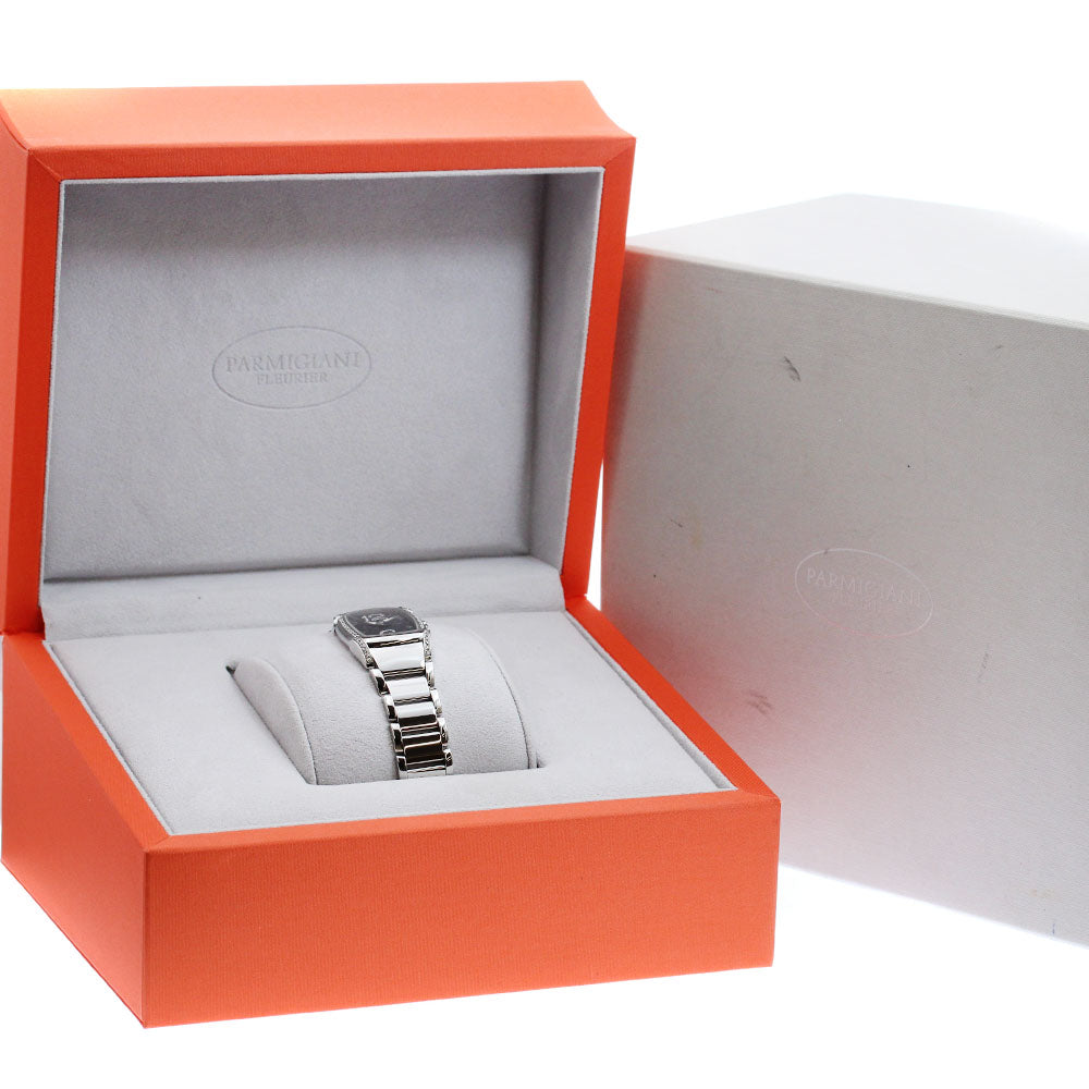 PARMIGIANI FLEURIER Carpadonna Side Diamond Quartz Ladies Watch Excellent Condition with Box