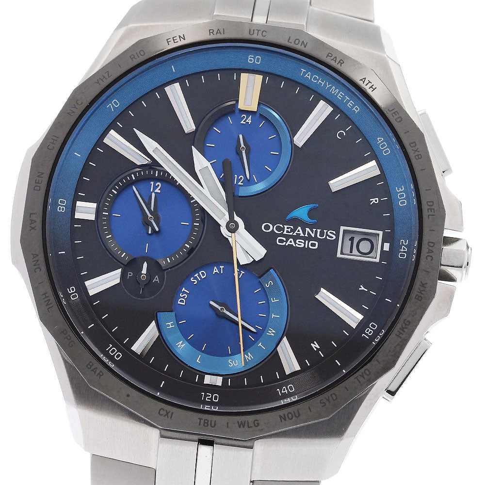 CASIO OCW-S5000E-1AJF Oceanus Manta Day-Date Solar Radio-Controlled Men's Watch (Comes with Box and Warranty)