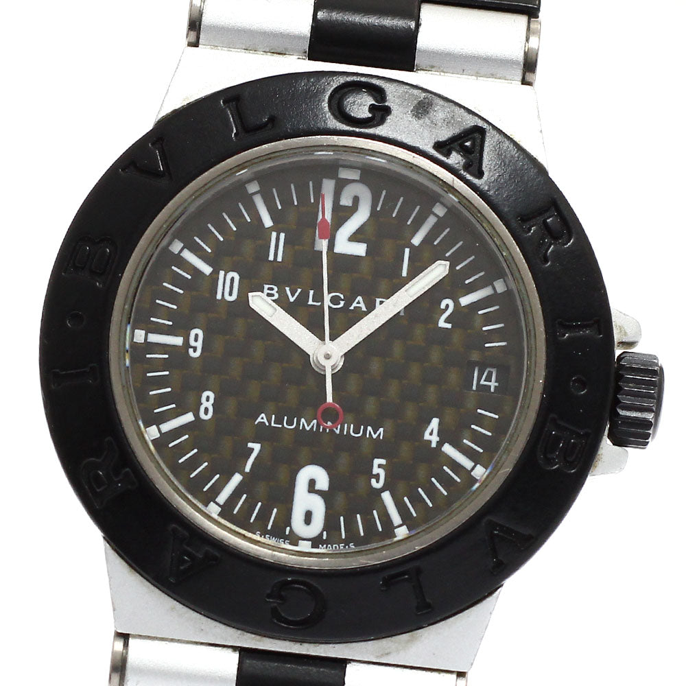 BVLGARI AL32TA Aluminum Date Quartz Boys' Watch with Warranty