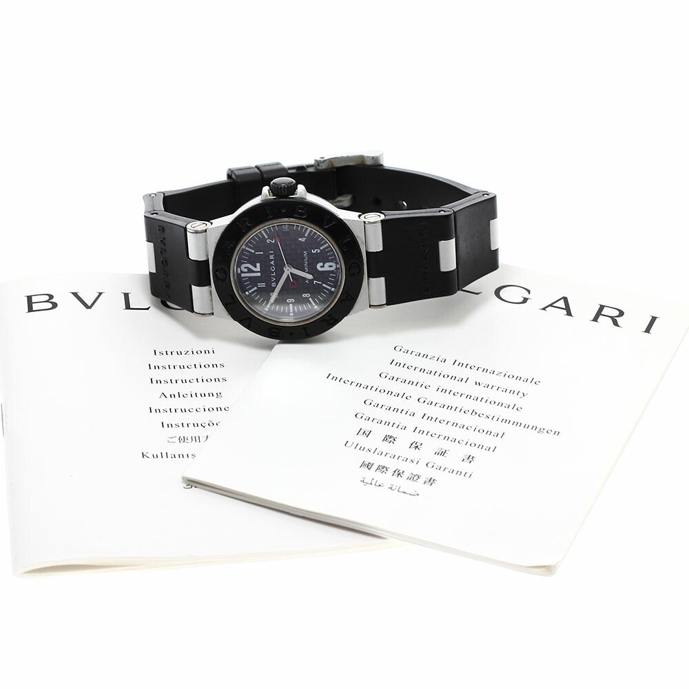 BVLGARI AL32TA Aluminum Date Quartz Boys' Watch with Warranty