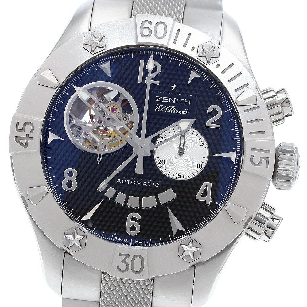 ZENITH 03.0526.4021 Defy Classic Open El Primero Chronograph Power Reserve Automatic Men's Watch (Good Condition)