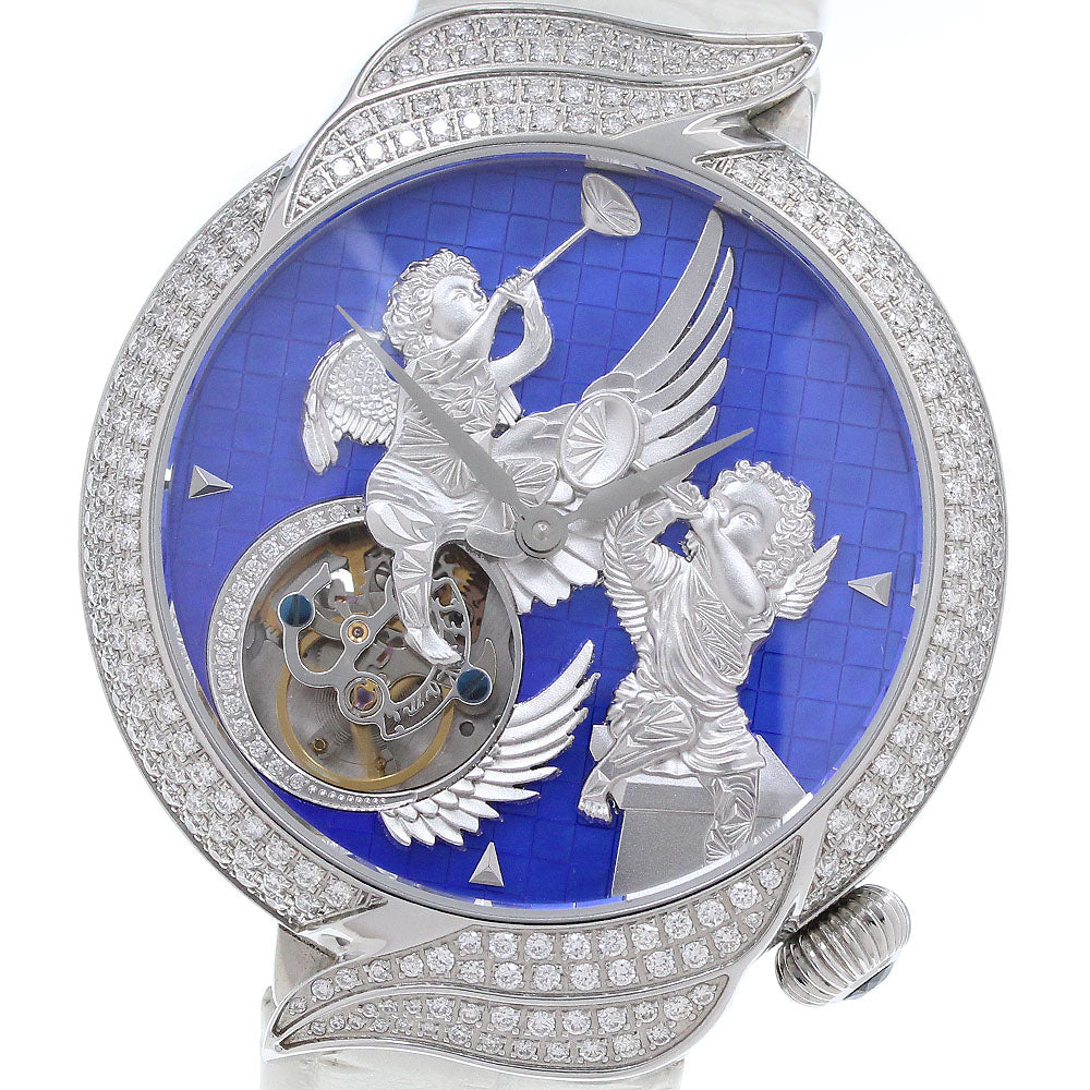 Toshyu Fukami Archangel Tourbillon Diamond Bezel Automatic Men's Watch Excellent Condition with Inner Box and Warranty Card