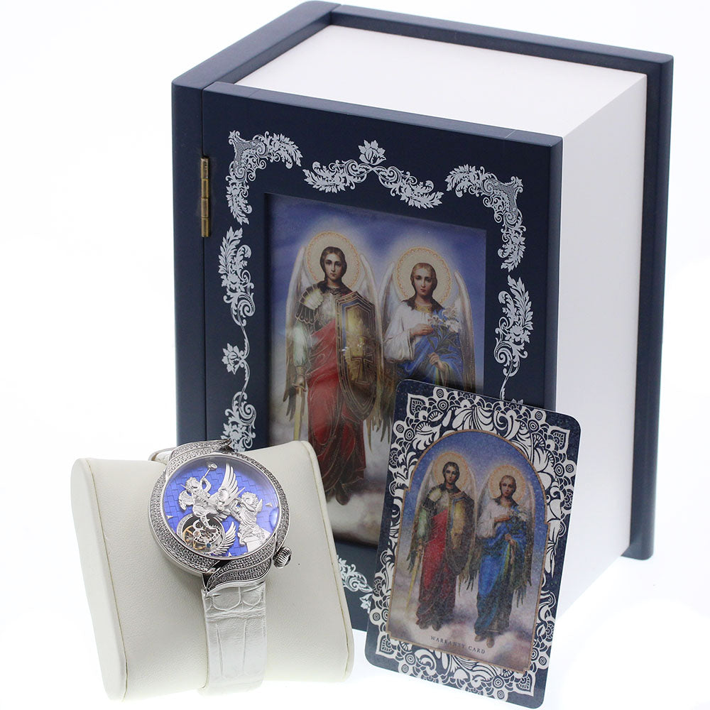Toshyu Fukami Archangel Tourbillon Diamond Bezel Automatic Men's Watch Excellent Condition with Inner Box and Warranty Card