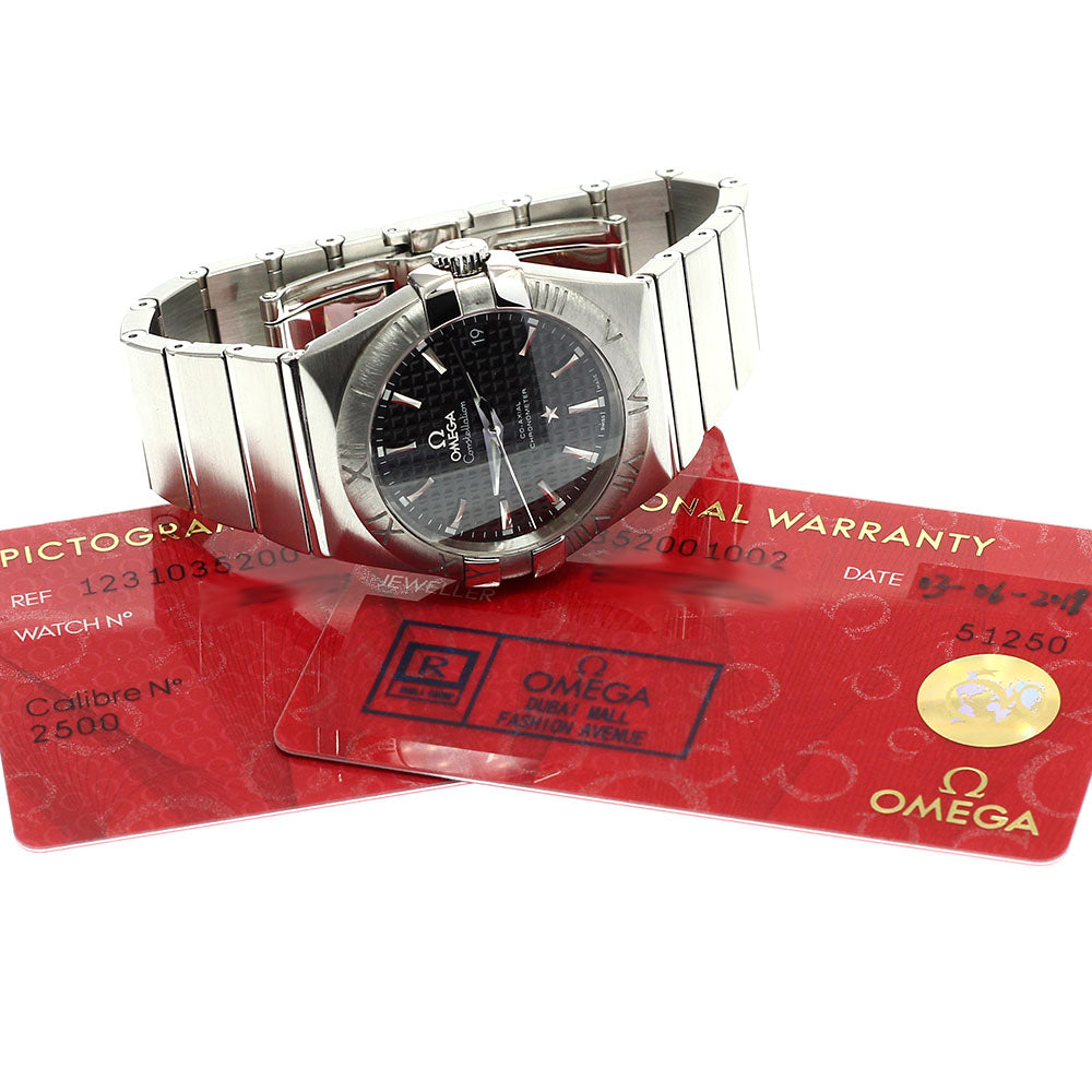 OMEGA 123.10.35.20.01.002 Constellation Co-Axial Chronometer Automatic Men's Watch Excellent Condition with Warranty.