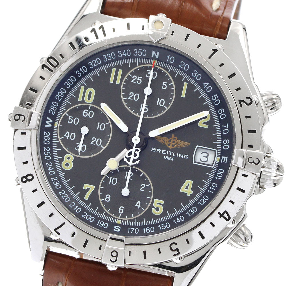 BREITLING A20048 Chronomat Longitude GMT Automatic Men's Watch (Good Condition)