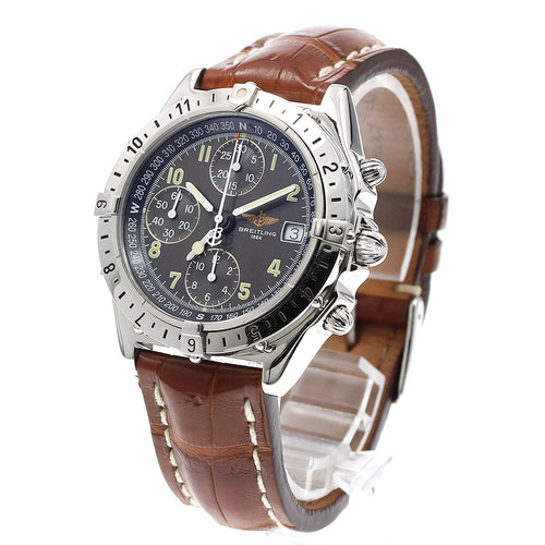 BREITLING A20048 Chronomat Longitude GMT Automatic Men's Watch (Good Condition)