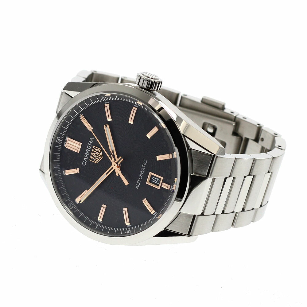 TAG Heuer WBN2113 Carrera Caliber 5 Date Automatic Men's Watch Excellent Condition with Box and Warranty Card