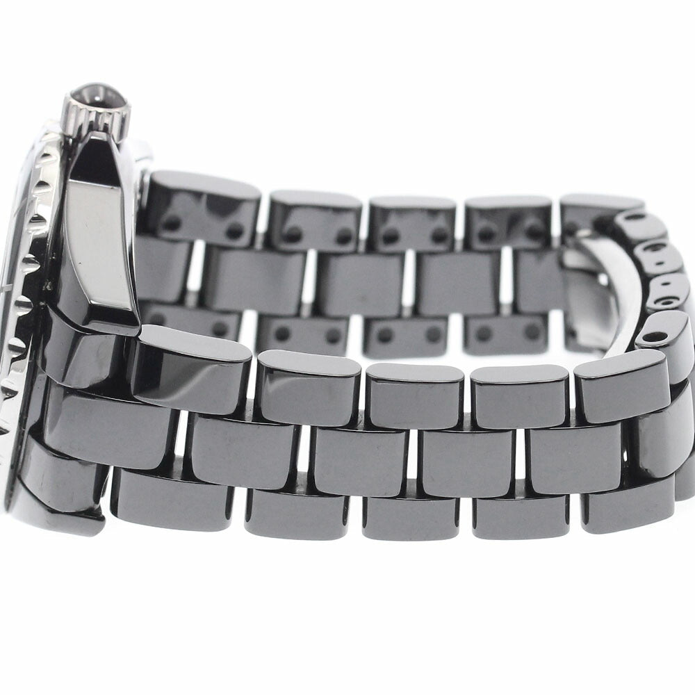 CHANEL H1625 J12 Black Ceramic 33mm 12-Diamond Quartz Women's Watch
