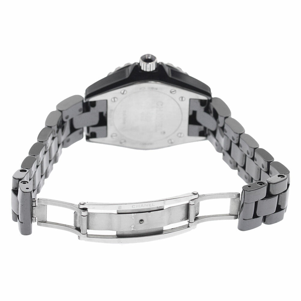 CHANEL H1625 J12 Black Ceramic 33mm 12-Diamond Quartz Women's Watch
