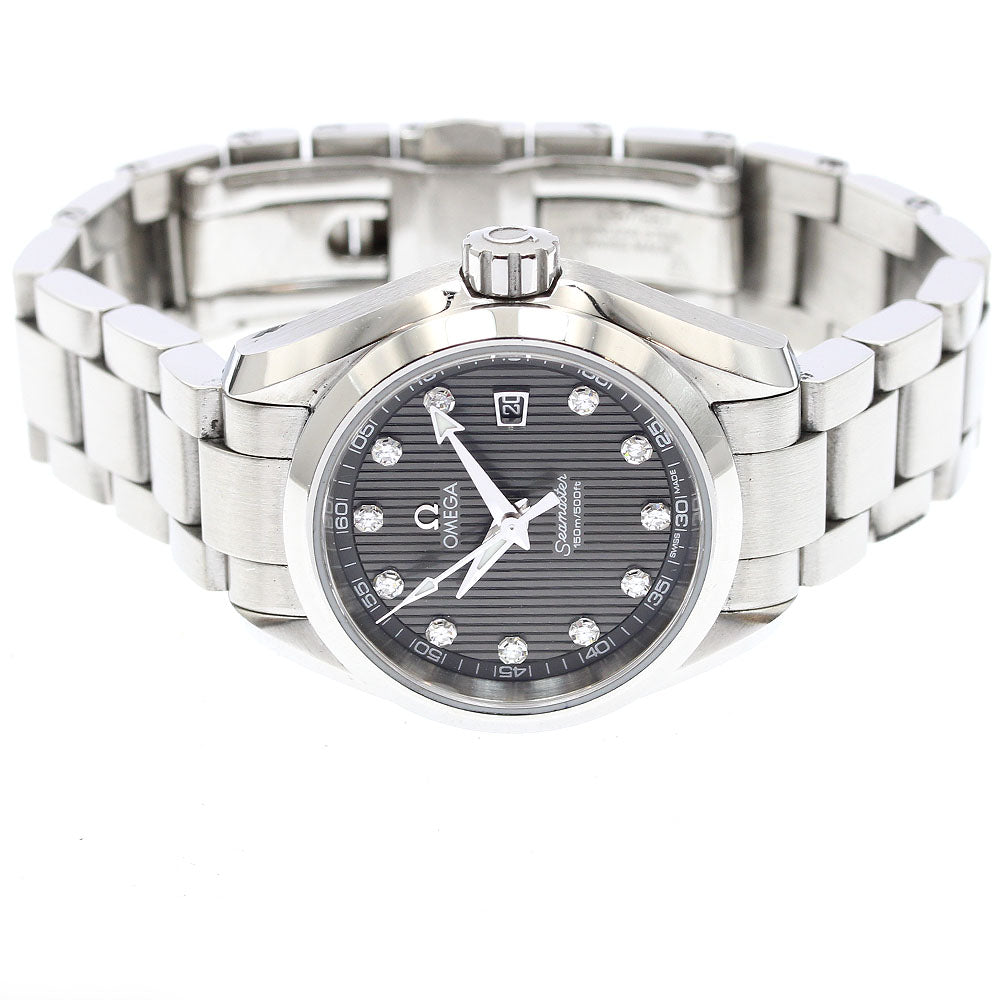OMEGA 231.10.30.61.56.001 Seamaster Aqua Terra 11-Diamond Quartz Ladies Watch with Warranty