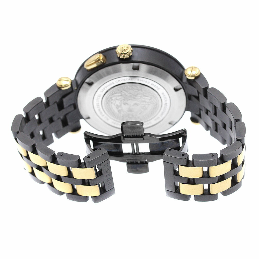VERSACE VEBV00619 V-Race Dual Time Quartz Men's Watch Excellent Condition with Inner Box and Warranty Card.