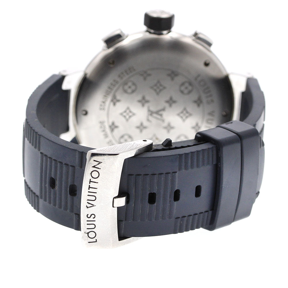 LOUIS VUITTON Q102N Tambour Chronograph Voyage Limited Edition of 888 Pieces Worldwide Automatic Men's Watch