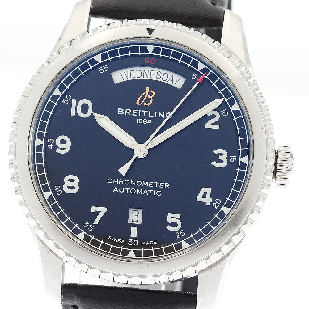 BREITLING A45330 Aviator 8 Day-Date Automatic Men's Watch with Warranty