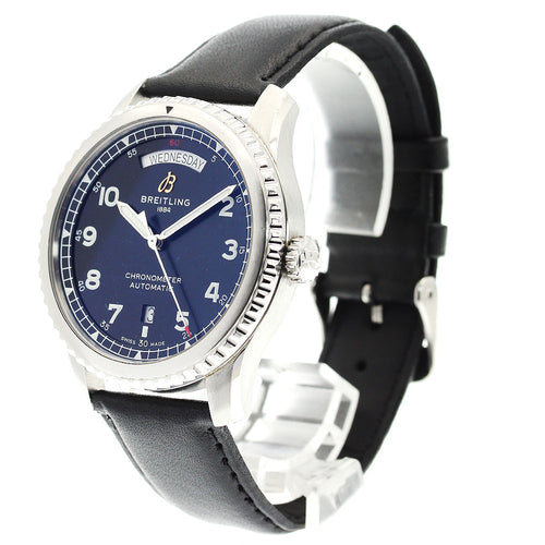 BREITLING A45330 Aviator 8 Day-Date Automatic Men's Watch with Warranty