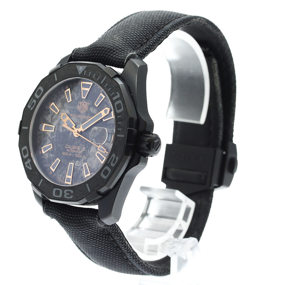 TAG Heuer WBD218A-0 Aquaracer Caliber 5 Carbon Collection Date Automatic Men's Watch with Warranty