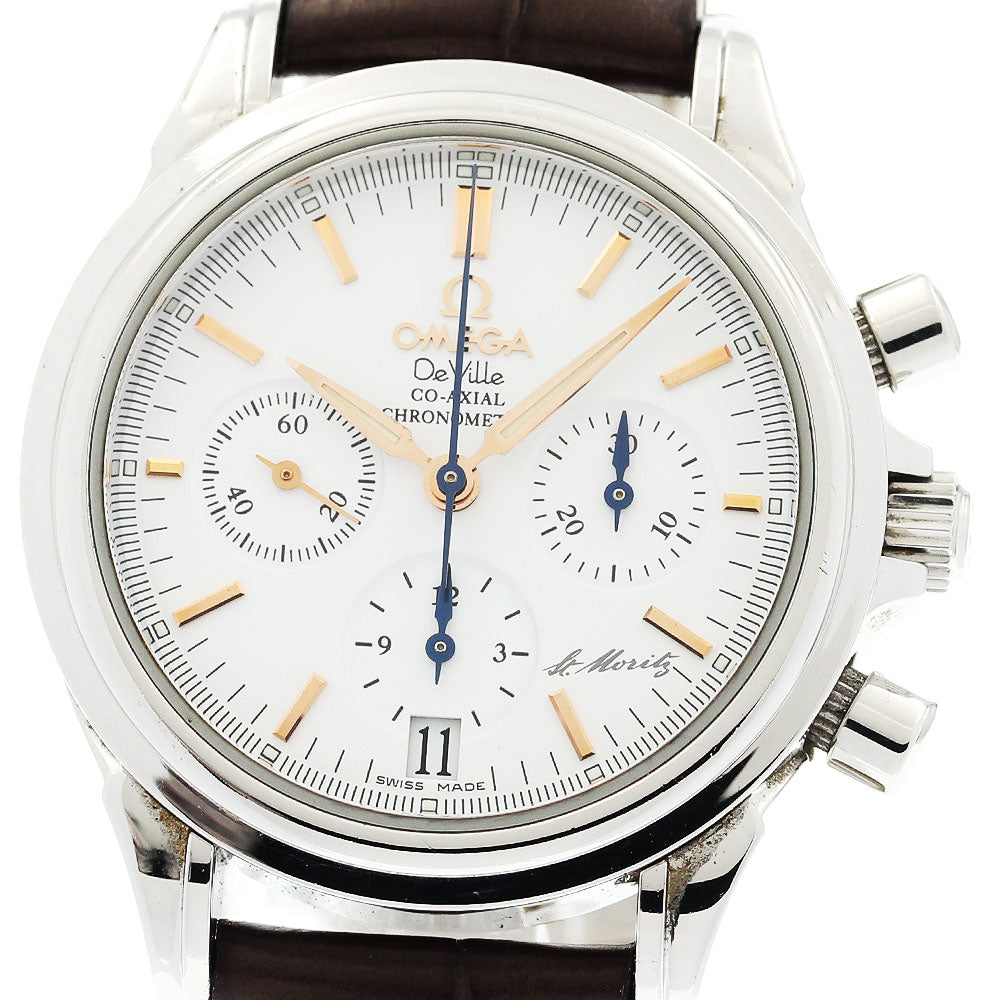 OMEGA 4873.20.32 De Ville Co-Axial Chronograph Automatic Men's Watch with Warranty Card