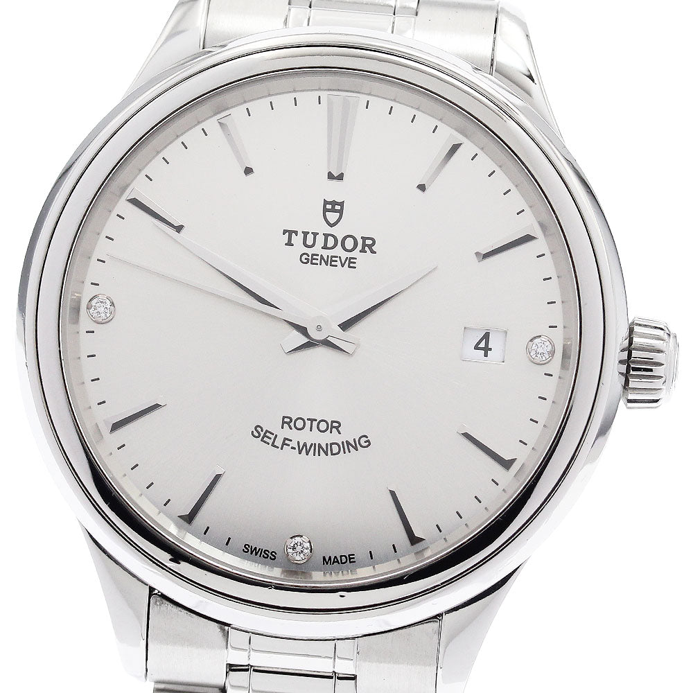 TUDOR 12500 Style Date 3P Diamond Automatic Men's Watch with Warranty Card