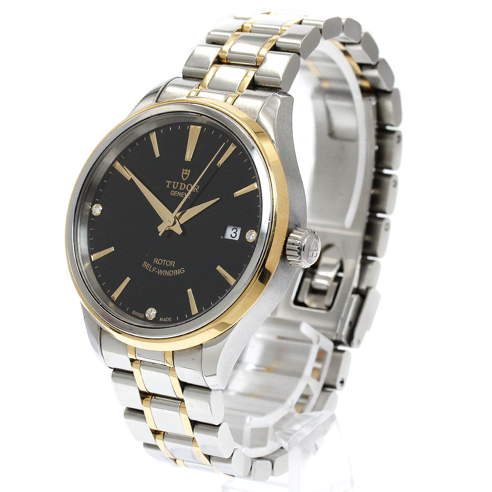 TUDOR 12503 Style YG Combination 3P Diamond Automatic Men's Watch with Warranty