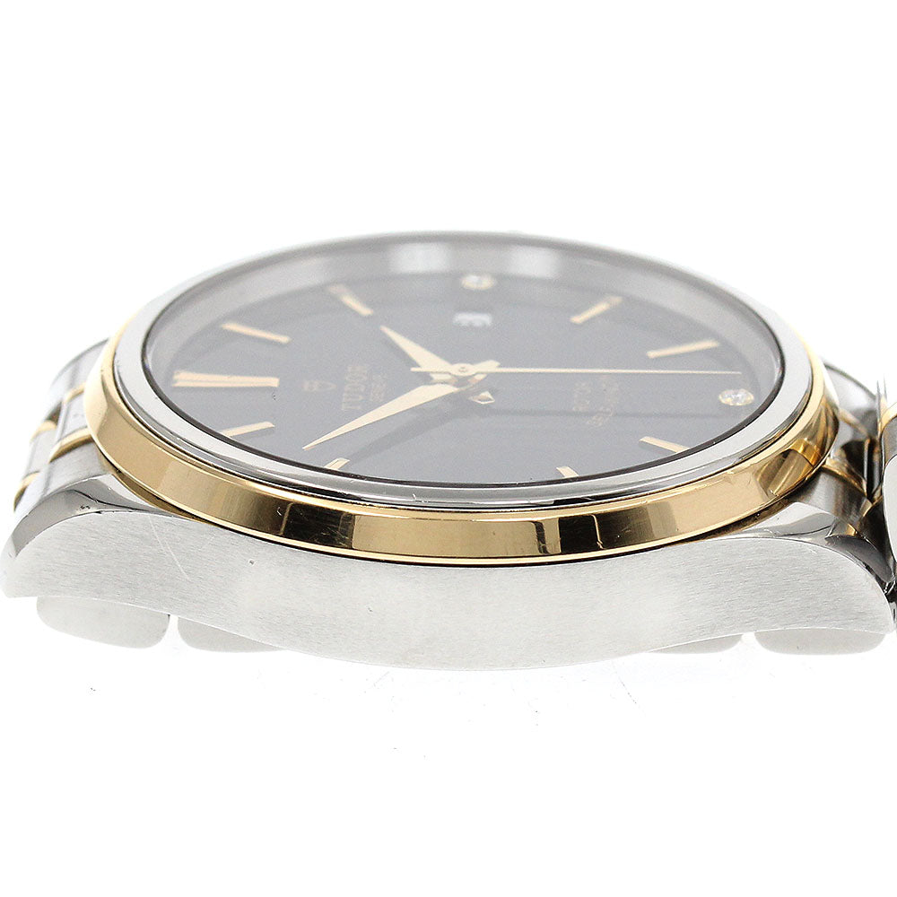 TUDOR 12503 Style YG Combination 3P Diamond Automatic Men's Watch with Warranty