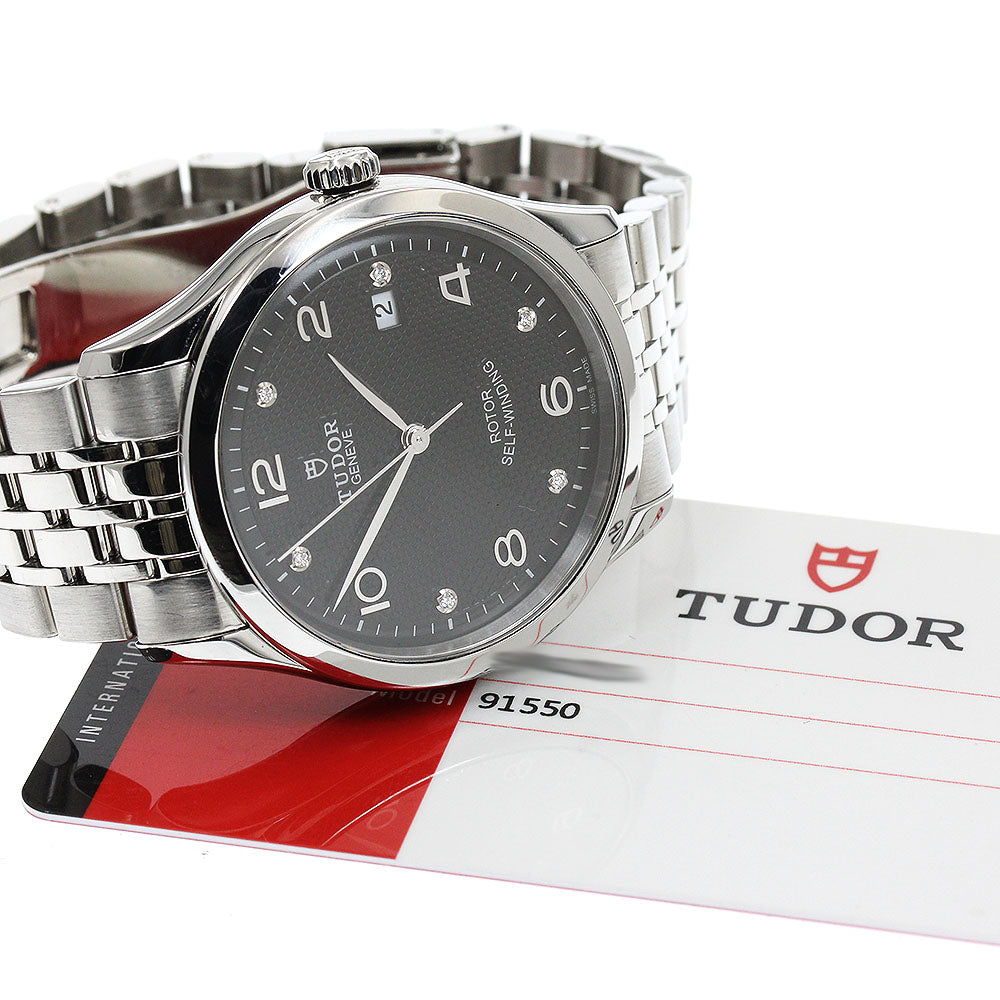 TUDOR 91550 1926 Date 6P Diamond Automatic Men's Watch with Warranty Card