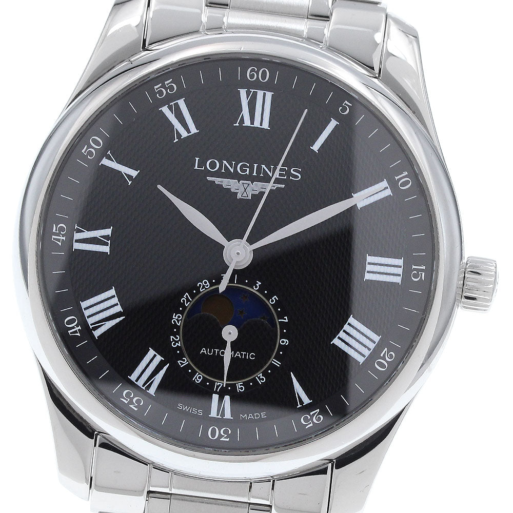 LONGINES L2.909.4 Master Collection Date Moonphase Automatic Men's Watch (Good Condition)