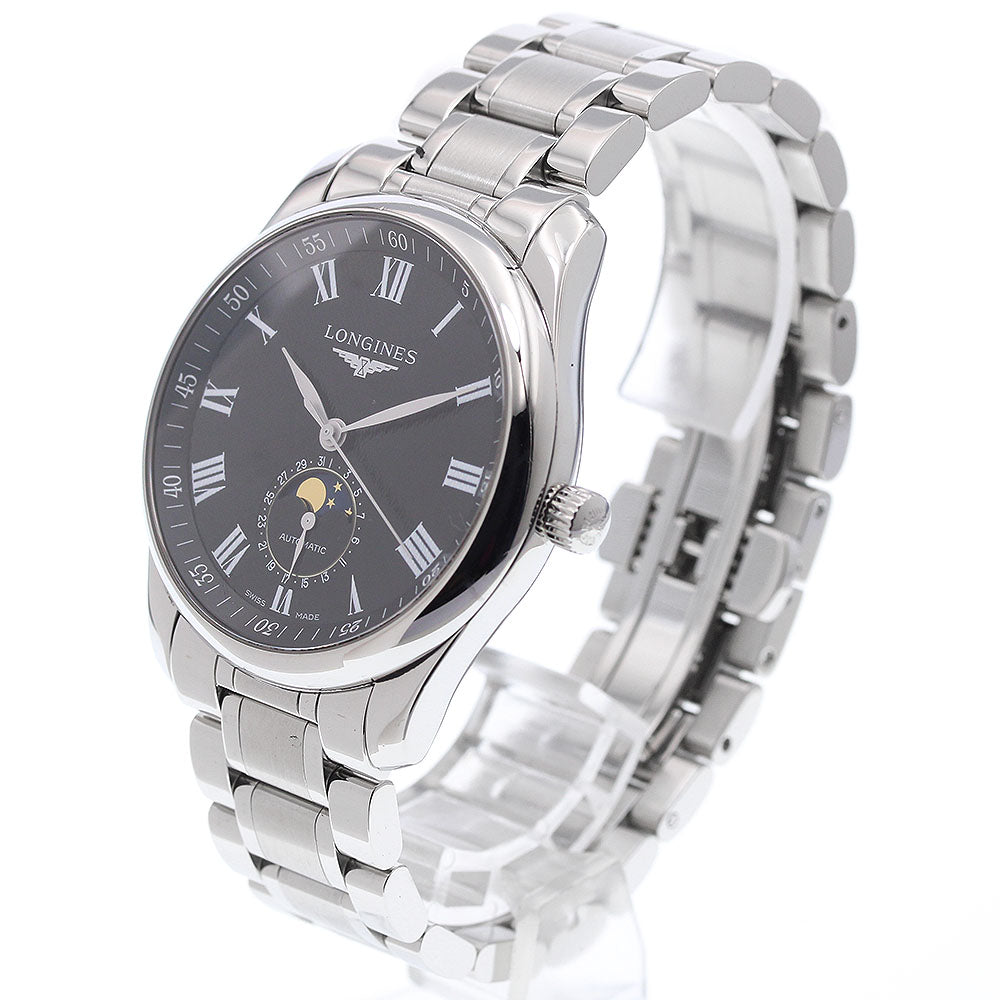 LONGINES L2.909.4 Master Collection Date Moonphase Automatic Men's Watch (Good Condition)