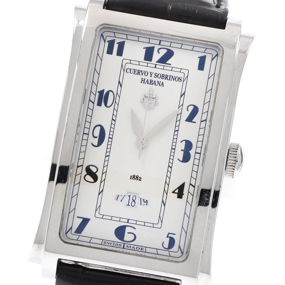 CUERVO Y SOBRINOS A1012 Havana Prominente Date Automatic Men's Watch