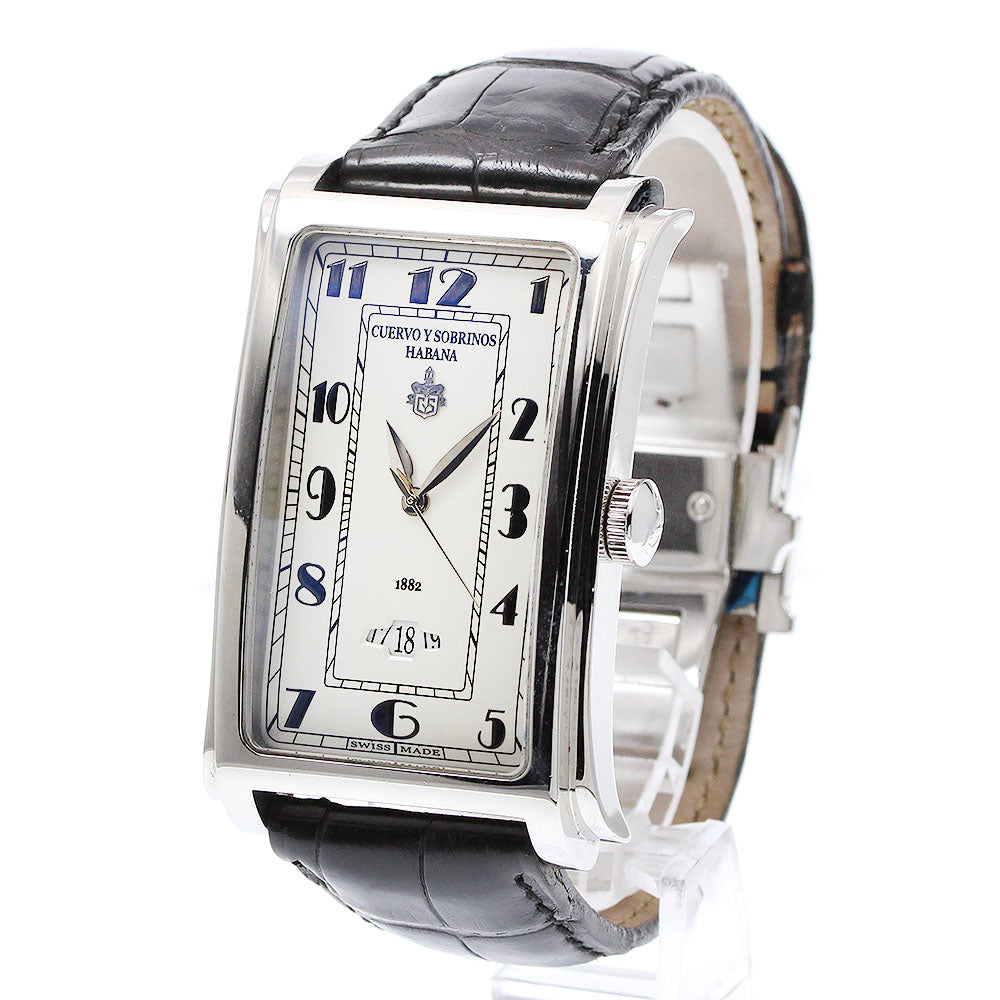 CUERVO Y SOBRINOS A1012 Havana Prominente Date Automatic Men's Watch