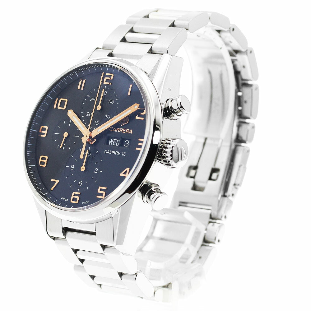 TAG Heuer CV2A1AB Carrera Caliber 16 Chronograph Day-Date Automatic Men's Watch Excellent Condition with Box