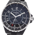 CHANEL H3101 J12 GMT Matte Black Automatic Men's Watch with Warranty Card